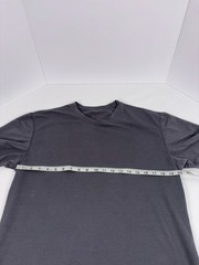 BYLT Premium Basics Men’s T-Shirt Large L Dark Grey Basic Crew Split Hem Tee