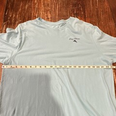 Tommy Bahama Relax 2XL Men’s Blue Double-Sided Fish Graphic Crewneck T-Shirt