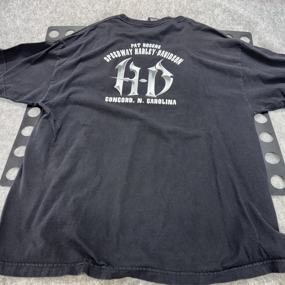 Harley-Davidson Men’s Black 2XL Cotton Graphic T-Shirt Speedway Concord NC