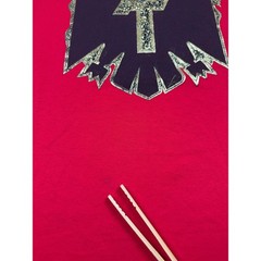Tecate Cerveza Beer Promo T-Shirt Red Gold Foil Eagle Graphic Mens XXL Party