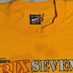 Vintage 1993 Quad-City Times Bix 7 Running Race T-Shirt