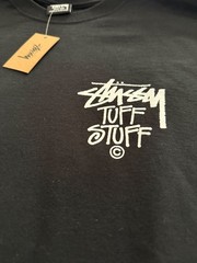 NEW Stussy Black “Tuff Stuff Vice/ Diamond Plate Tshirt Size MED