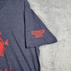 Piranhas Swim Team Shirt Mens Large Gray Red Graphic Short Sleeve Summer 2019