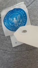 Ronald Reagan Presidential Library Gray USA Flag T-Shirt Stats Stripes XL NEW