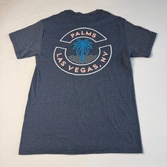 Palms Las Vegas Casino Graphic T-Shirt Heather Navy Men’s Sz Small Pre-Owned EUC