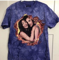 Ariana Grande Lady Gaga Rain On Me Tie Die Tee