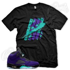New BLACK “IIIII” Sneaker T Shirt for J1 5 Alternate Grape