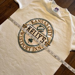 Kelly’s Westport Inn Kansas City Shirt Mens Large White Irish Pub Bar MV Sport