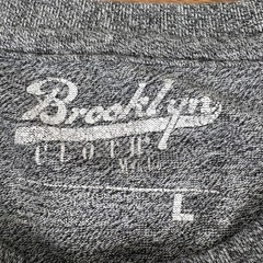 Brooklyn Cloth Mens Gray Long Sleeve Henley Shirt Aztec Trim Casual Top Size L