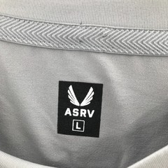 ASRV Shirt Mens Large L Gray 3D Lite 2.0 DSG-0841 Crew 3/4 Short Sleeve Tee Men