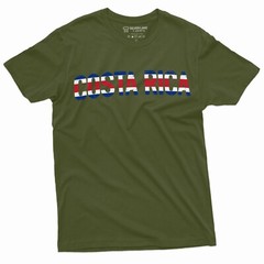 Costa Rica T-shirt Flag Patriotic Nationality Country Costa Rica Tee Shirt