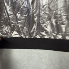 Festified Holiday Clothing Shirt Men’s Large Silver Shiny Christmas