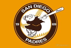 San Diego Padres 1969-1984 Swinging Friar Embroidered T-Shirt S-6X, LT-4XLT New