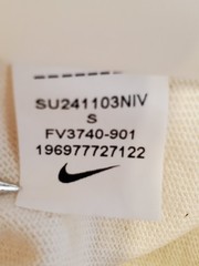 Nike Max90 Earth Day Tee FV3740-901 Embroidered Beige Cotton Small Loose Fit EUC