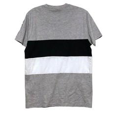 Hollister Must Have Collection Gray Shirt Logo Tape Color Block Striped Mens S