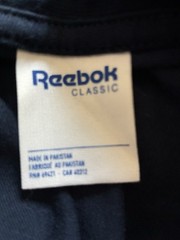Reebok Classic Men’s blue Graphic Logo Crew Neck Short Sleeve T-Shirt XL