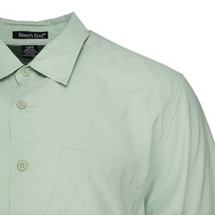 River’s End Camp Collared Long Sleeve Button Up Shirt Mens Green Casual Tops 770