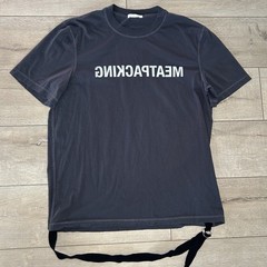 Helmut Lang Meatpacking Crewneck T Shirt Gray Large NYC Designer Tee