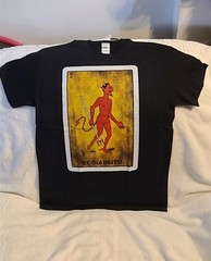 EL DIABLITO DEVIL MEXICO MEXICAN LOTERIA LOTTERY NUMBER 2 CHICANO T-SHIRT