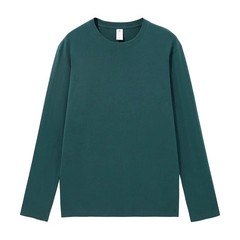 2026 Brand New Combed Compactall Cotton Heavy Round Neck Solid Color