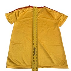 Average Joes Men’s Size M Dodgeball Yellow V-Neck Costume Satin Shirt Jersey