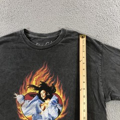 Doja Cat Shirt Mens Medium Black Planet Her Tour Tee Rap Hip Hop Graphic Flame