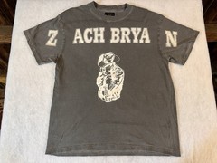 Authentic Zach Bryan T Shirt Cool Faded Gray Adult Medium Official Merch
