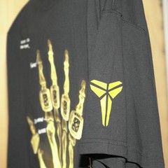 Nike Kobe Bryant X-Ray Shirt Broken Not Beaten Black/Gold sz LARGE