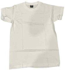 6-Pack SunTees Heavy Cotton White T-Shirts Crew Neck Short Sleeves