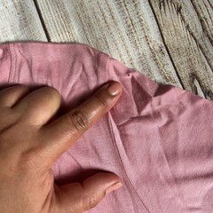 Trendy Pink Graphic Tee – “Shhhh No One Cares” Statement Shirt – Size MEDIUM