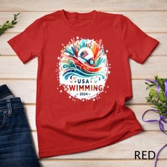 USA 2024 United States Athlete American Swimming 2024 USA Unisex T-shirt