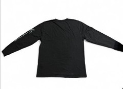 Carhartt Men’s Black Long Sleeve Crew Neck Graphic Logo Cotton Knit T-Shirt M