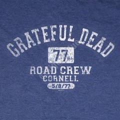 GRATEFUL DEAD-ROAD CREW-CORNELL 77-TSHIRT S-M-L-XL-XXL Garcia ,Lesh, Wier, Hart