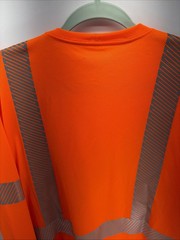 Carhartt Men’s High-Visibility Long-Sleeve Class 3 T-Shirt Bright Orange Med NEW