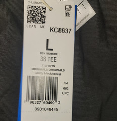 NEW MEN’S ADIDAS ORIGINALS 3-STRIPES CALIFORNIA TEE SHIRT ~SIZE LARGE #KC867