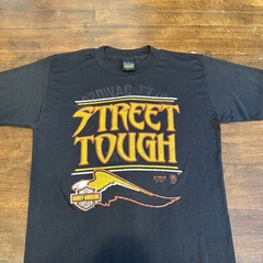 Vintage 80s Harley Davidson Shirt 3d Emblem Street Tough Medium Dallas Texas
