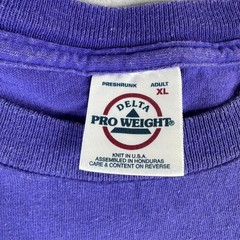 Vintage Delta Unisex XL Purple San Antonio Texas Made In USA Fiesta 2002 T-Shirt