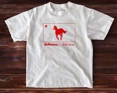 HOT! Deftones White Pony Graphic Tee White Cotton T-shirt