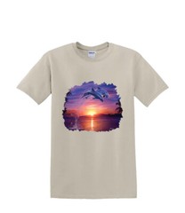 T-Shirt S to 2XL 3XL – DOLPHIN LEAP of faith water waves resort fun adult