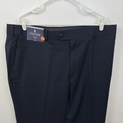 NWT Stafford Men’s 42 x 30 Classic Fit Flat Front Year Round Trouser Pants $70