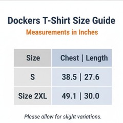 Dockers Organic Cotton Slim Fit T-Shirt White Graphic Tee 1986 Size SMALL NWT