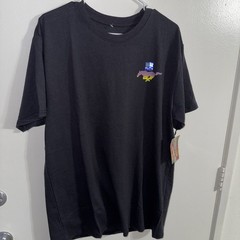 Ford Road Trip T-Shirt Mens XL Black Retro Santa Monica Mustang Fever Graphic