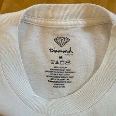 Diamond Supply Co Mens White Graphic Logo T-Shirt Size M Made in USA Streetwear