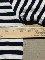 Guess Jeans x ASAP Rocky Striped Tee Shirt Size Large Navy White Rap Retro