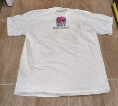 Vintage 90s Taco Bell Shirt Yo Quiero Dog 1998 Want Some White Sz L