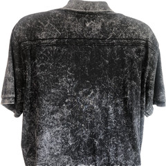 Buckle Black Brand Acid Washed Polo Shirt Short Sleeve Button Collared Mens XXL