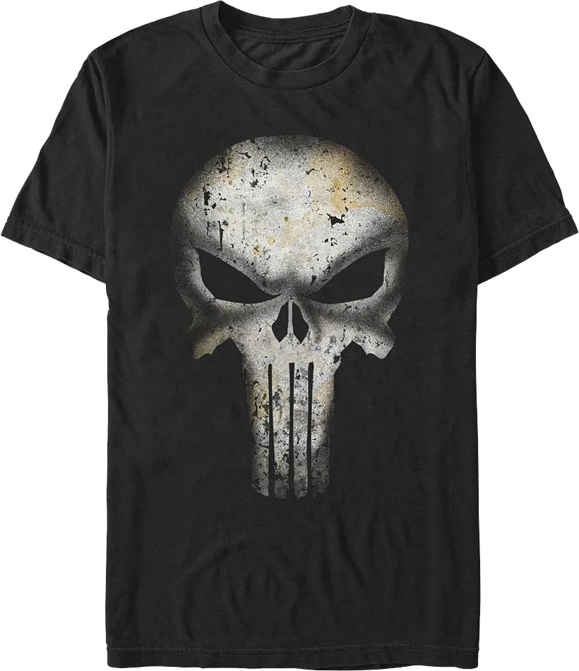 Punisher Rusted T-Shirt 180 GSM | 100% Cotton DTG Print