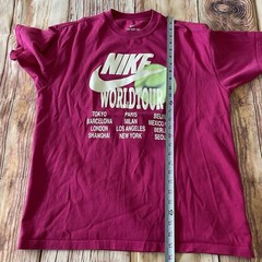 Nike Sportswear NSW World Tour T Shirt Mens Large Pink Tokyo NYC Paris Glow