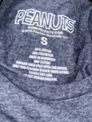 Peanuts Snoopy Blue Graphic T-shirt Weekend Plans Size S Movie Cartoon