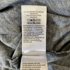Lucky Brand T-Shirt Men’s L Jet Black (Gray) Buffalo Stars Venice Burnout Tee SS